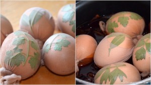 Jajka gotowane w cebuli